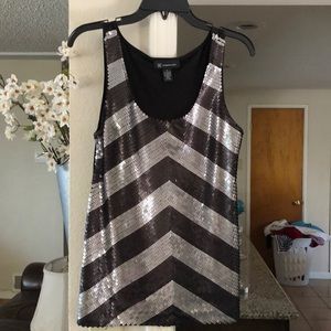 Sequin tank top